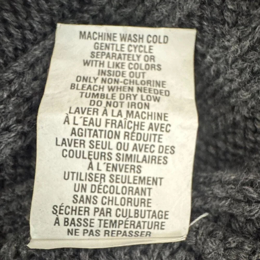Gray Ribbed The Children's Place Long Sleeve Mock Sweater Size XL (14)